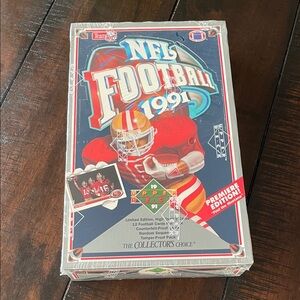 NFL Football 1991 Trading Card Set - Red and Gray